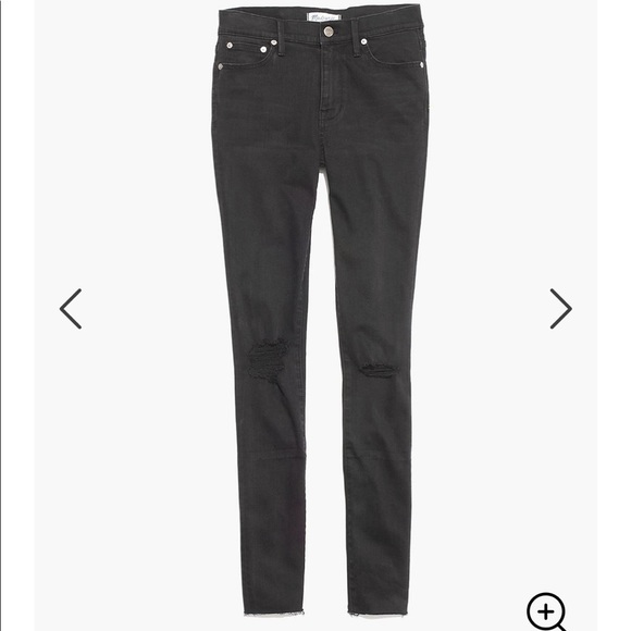 Madewell Denim - Madewell Black skinny jeans in “Black Sea”